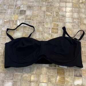 Intimissimi Black Underwire Bandeau Bra with Removable Straps NWT